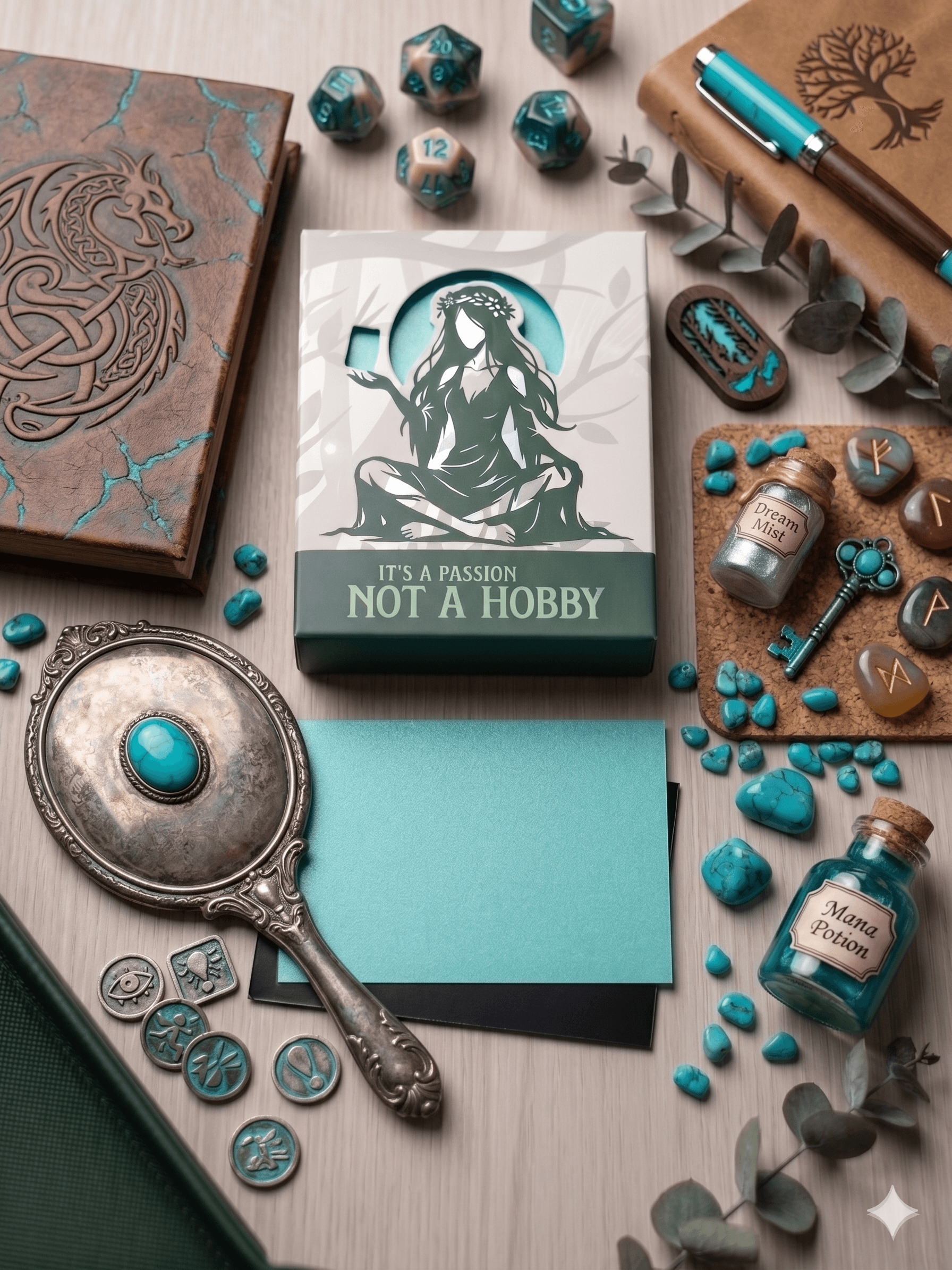 Tidepool Teal card sleeves