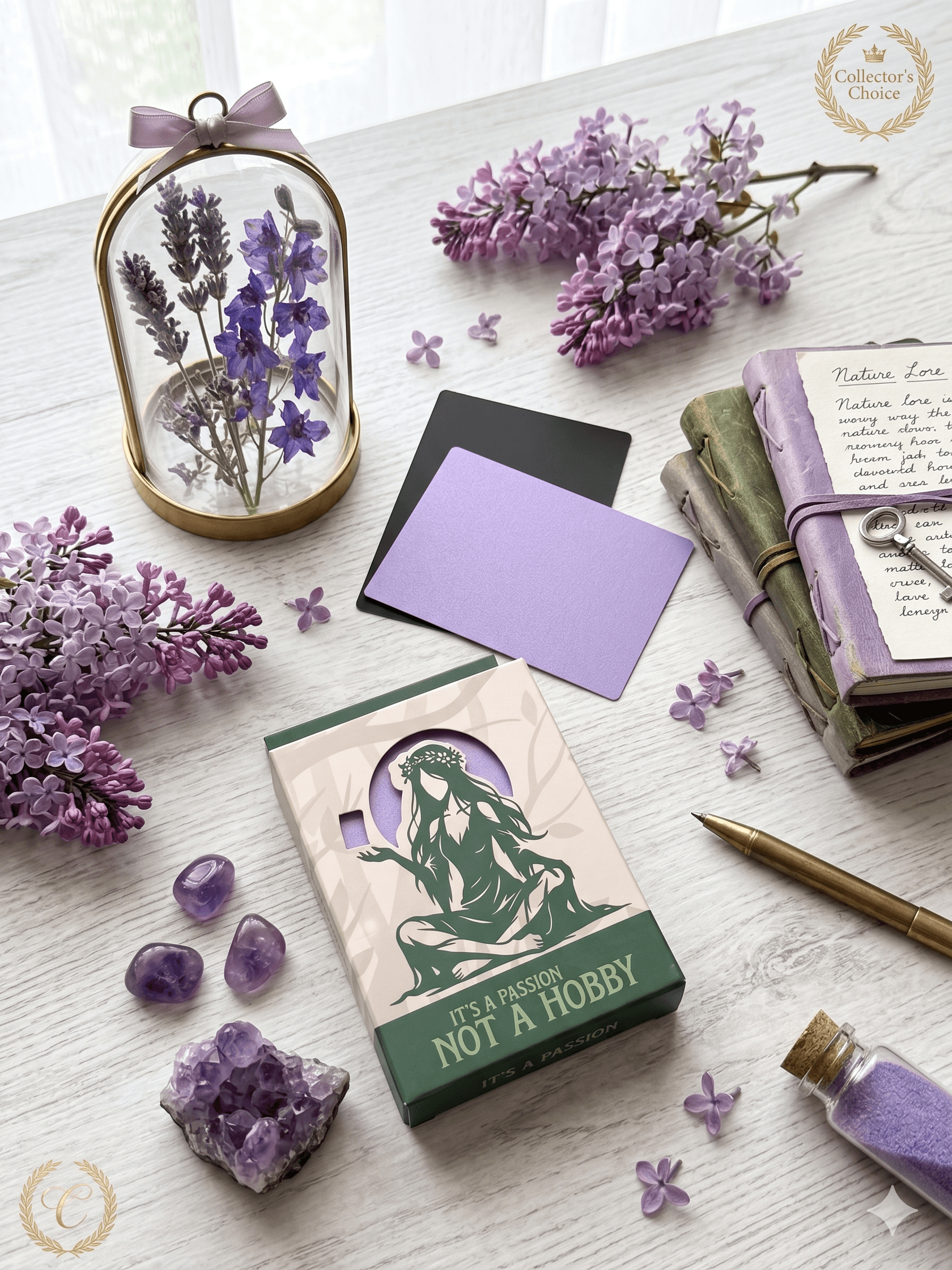 Wisteria Violet card sleeves